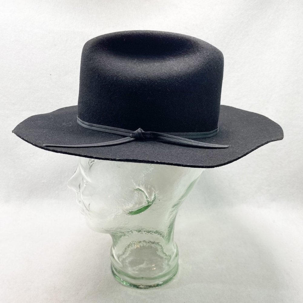 Bradford Western by Resistol Black Wool Youth Rancher 6 3/4 & Smaller